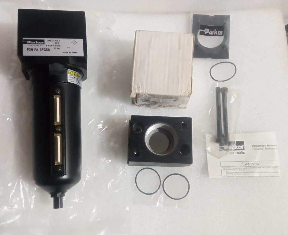 PARKER PNEUMATIC P3NFA9PGSA 1-1/2" P3N FILTER COMPRESSED AIR FILTER NEW - Image 2 of 4