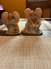 Angels To Watch Over Me 1996 Item #78031 & #78029 Roman Inc. Figurines 
