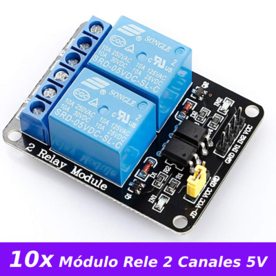 10x 5V 10A 2 Kanal ARM PIC AVR DSP Relais Modul für Arduino Raspberry Pi