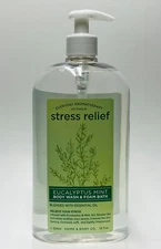 1 Home Body Co. STRESS RELIEF EUCALYPTUS MINT Body Wash Gel Foam Bath (28 fl oz)