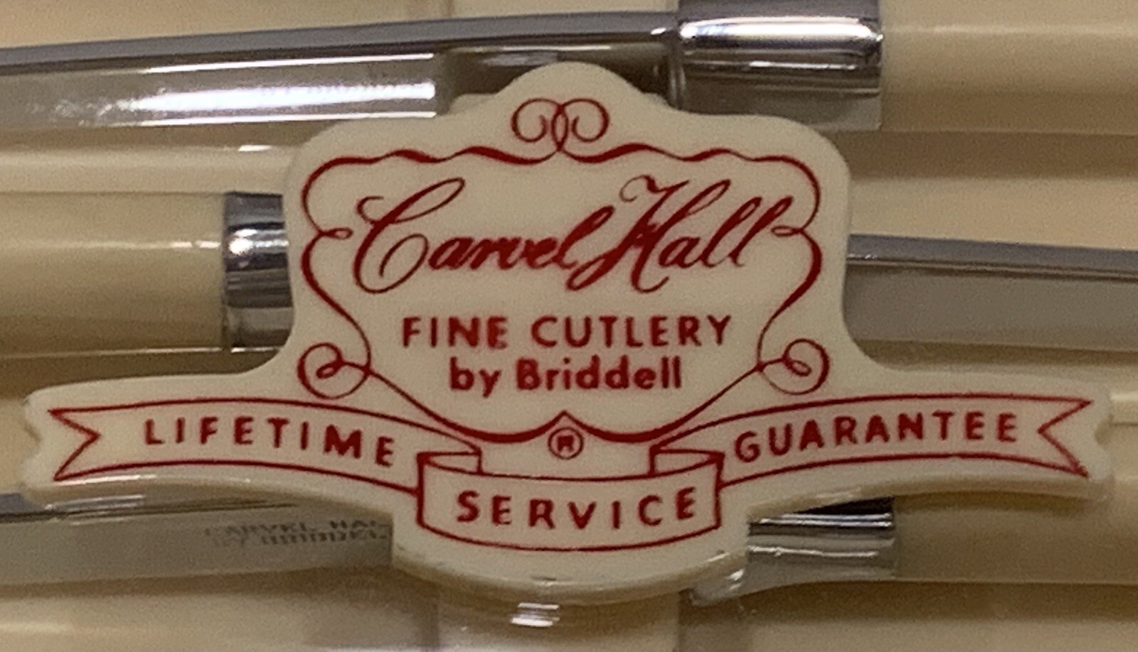 Vintage Carvel Hall Fine Cutlery by Briddell Knife Set Original Box