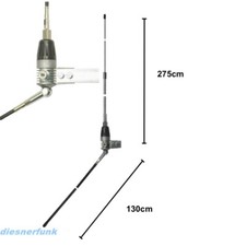 AE 'LS' Boomerang 275cm 600W CB FUNK HOCH BASIS STATION's  ANTENNE Alu 1/4λ