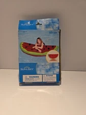 Sun & Sky Inflatable Watermelon Slice Pool Beach Floating Mat Raft 70"x35" New