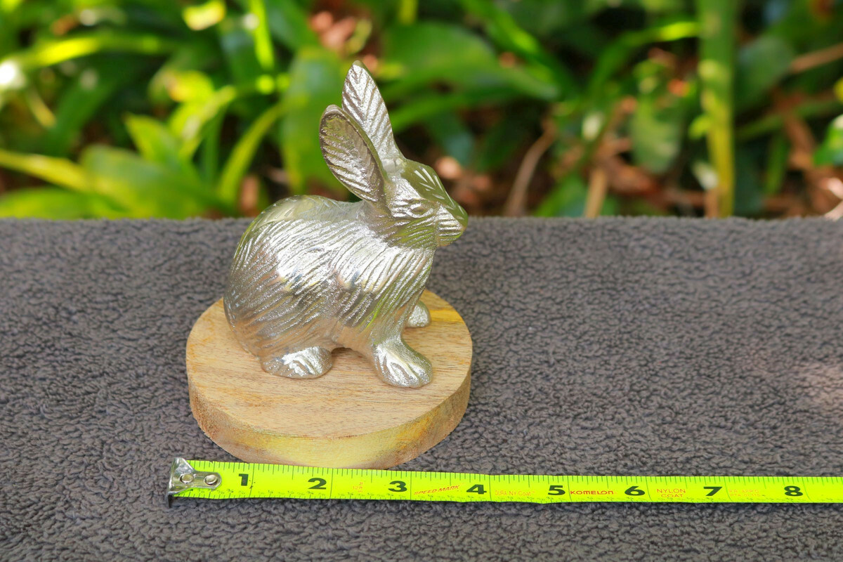 Bunny Figure Rabbit Statue Art sculpture Vintage Gift Unusual Prop
