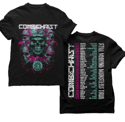Combichrist - Still Making Monsters Tour 2025 T Shirt Black All Size KK275