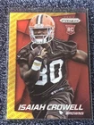 2014 Panini Prizm Prizms Panini Logo #286 Isaiah Crowell Rookie Browns