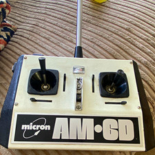 Micron AM RC Radio Console Transmitter with Antenna untested.