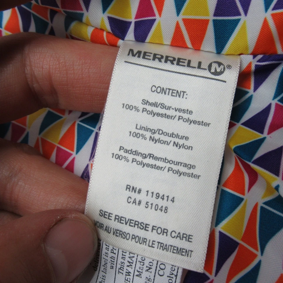 Merrell Jacket Womens Medium Purple Hooded Insulated Opti-Warm Quilted Puffer - Image 4 of 4