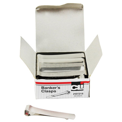 CHL87214 Bankers Clamp, Small, 3-1/4 Inch Length, Pack of 36