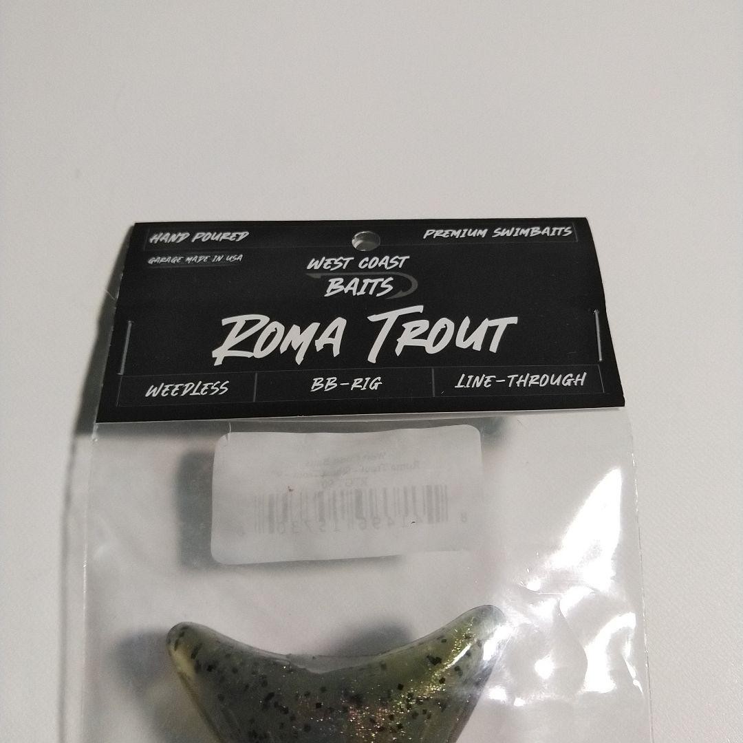 West Coast Baits Roma Trout 9in Swimbait Ghost Trout Lure - Image 3