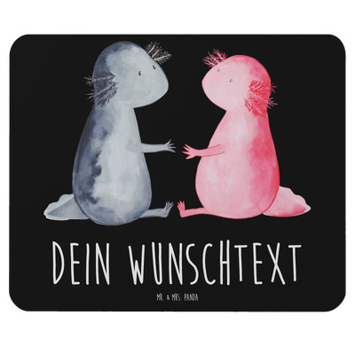 Personalisiertes Mauspad Axolotl Liebe - Personalisierte Geschenke Lurch Lurche