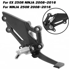 For Ninja 250R EX250R 08-16 Rear Foot Peg Bracket Brake Pedal Lever Assembly