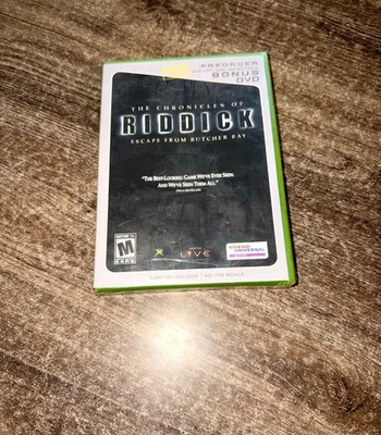 Chronicles of Riddick: Escape From Butcher Bay (Microsoft Xbox, 2004) BRAND NEW!