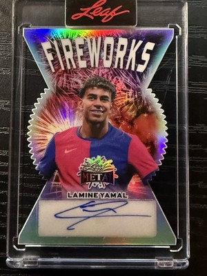 2026 Leaf Independence Spain Barcelona Lamine Yamal Silver Refractor Auto #d 2/7