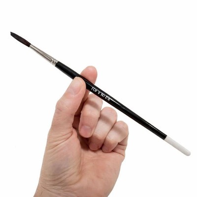 Andrew Mack 169-6 Blue Squirrel Black Synthetic Mix Quill Brush Size 6