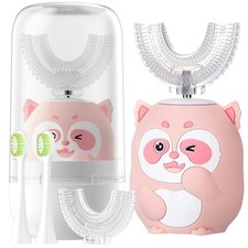 Kids Electric U Shaped Toothbrush Children Cartoon Sonic Automatic Toothbrush...
