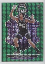 2023-24 Panini Mosaic Rookies Green Mosaic Prizm Jalen Slawson #206 16qd