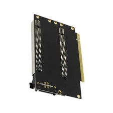 Stable 1 to 2 Expansion Card Gen3 Split Card Bifurcation x16 to x8x8 40.4mm