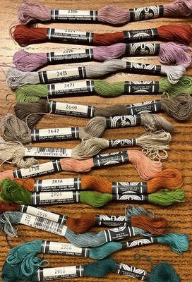 15 DMC Flower Thread Lot #1 of 15 Skeins 15 Different RANDOM Colors NEW