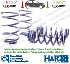 H&R Tieferlegungsfedern 40mm & 20mm u.a.: BMW 3er Touring E91, Bj. 2006-2012