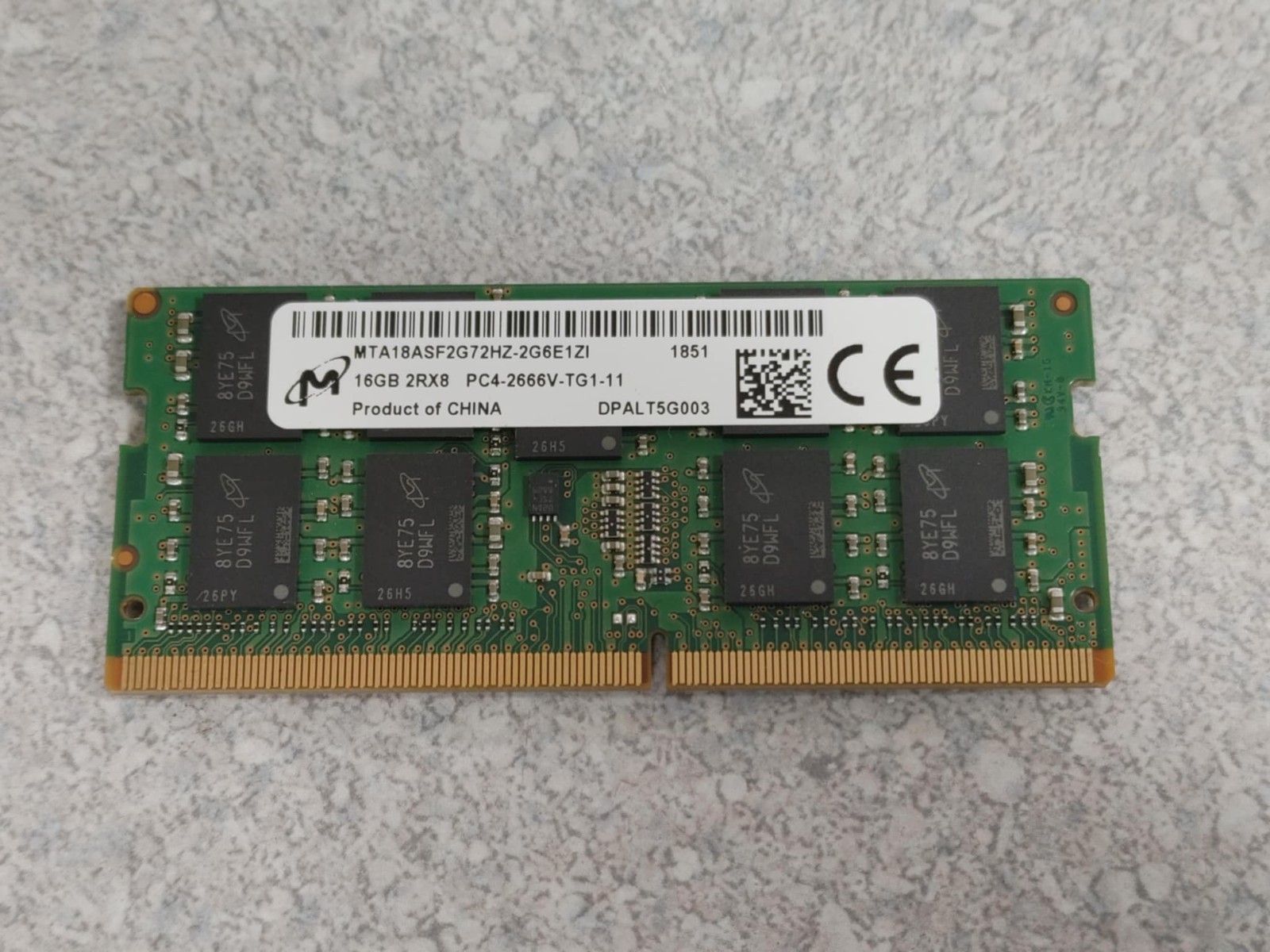 как выглядит Lot 4 NetApp 16GB 2RX8 PC4-2666V DDR4-21300 DDR4 SODIMM ECC Registered Ram фото