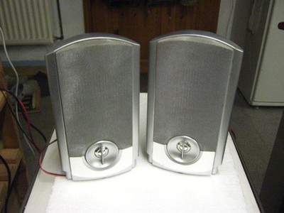 E-LEKTRON Silver Wand/Tisch Audio Stereo Lautsprecher  Set 