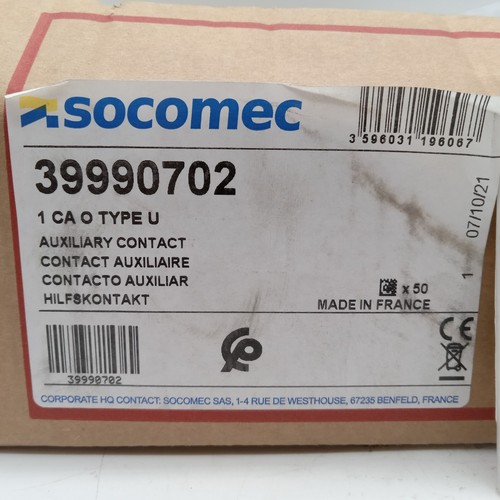 Socomec 39990702 Auxiliary Contact Box of 50 - Picture 2 of 5