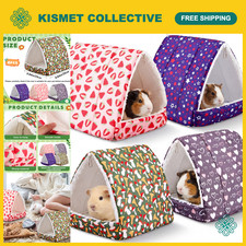 Guinea Pig Hideout Bed Washable House Cage, Cozy Classic 9.8" Pet Shelter