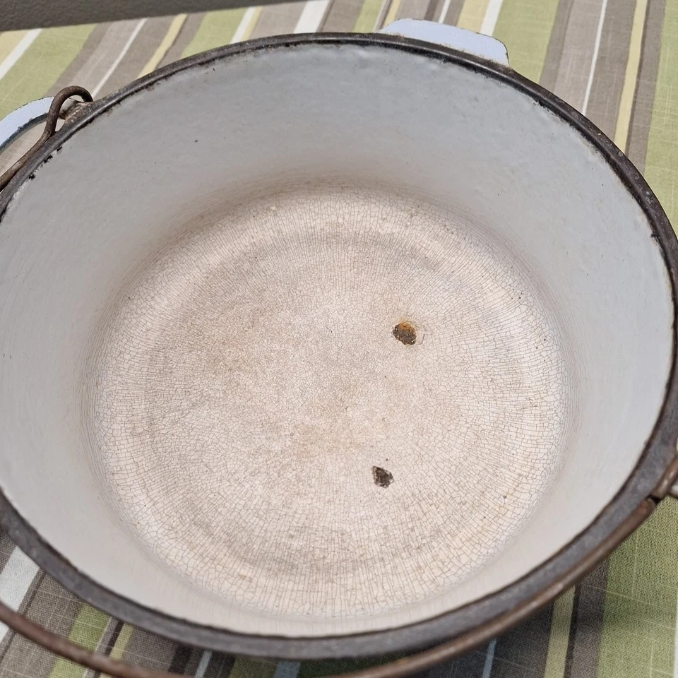 VINTAGE VOLLRATH WARE No 8 Dutch Over 45 Light Blue - Image 3 of 4