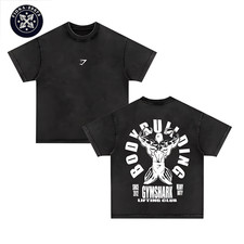 Bodybuilder Graphic Vintage Streetwear Gym T-Shirt Fitness Training Tee