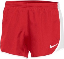 Nike Girls Dry Tempo Running Shorts Medium, Red/White 