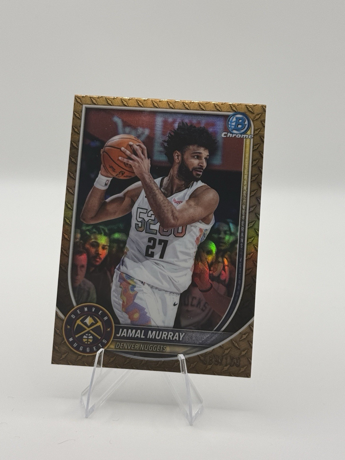 2025-26 Bowman Chrome Jamal Murray Gold /100 BCV-101 Nuggets 089/100