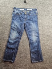 Pilcro And The Letterpress Anthropologie Crop Jean Size 27x23 Stet Fit Med Wash