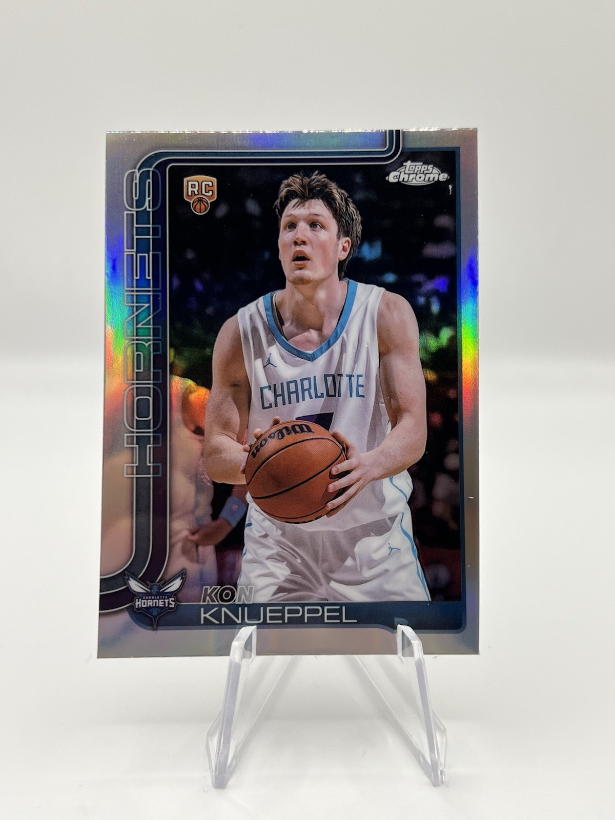 KON KNUEPPEL 2025-26 Topps Chrome Refractor RC #254 Hornets