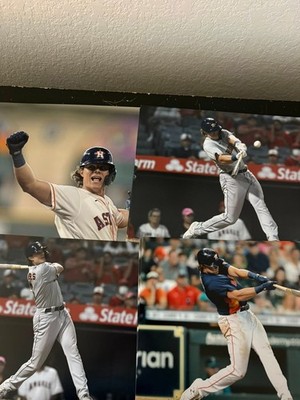 Jake Meyers Houston Astros unsigned 8x10 photo lot of 4 different