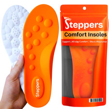 Original Steppers Comfort Boosting Massage Insoles for Heel & Plantar Fasciitis
