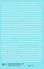 K4 HO Scale Water Slide Decals White 1/8 Inch Railroad Roman Letter Alphabet