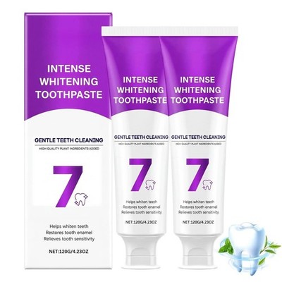 7-Pro Intensive Teeth Whitening Toothpaste, Sensitive Teeth Whitening 2 stuck