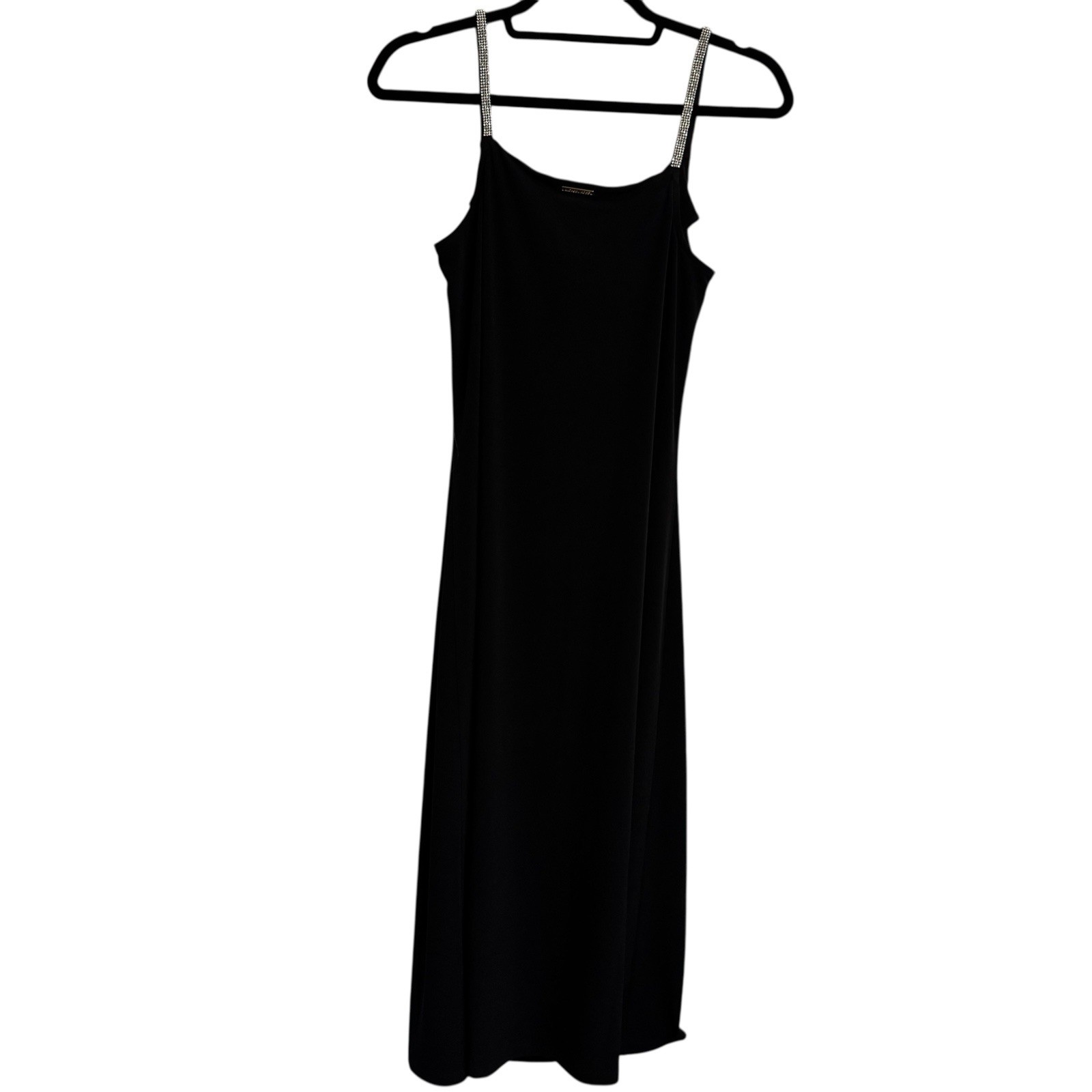 NEW Michael Kors Black Dress Crystal Rhinestone Strap Drape Sz S/P NWT MSRP $125 thumbnail 11