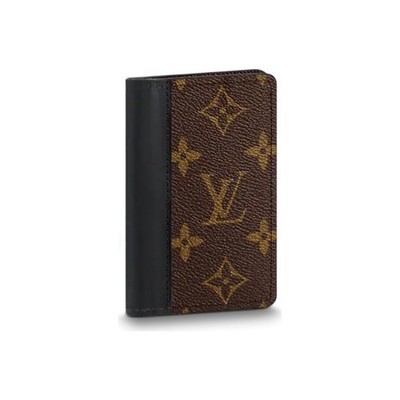 LOUIS VUITTON Patchwork Monogram Short Canvas Wallet for Men 2.95×0.39×4.3 in