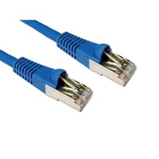 Image of Cables Direct 10m CAT6a M - M networking cable Blue S/FTP (S-STP)