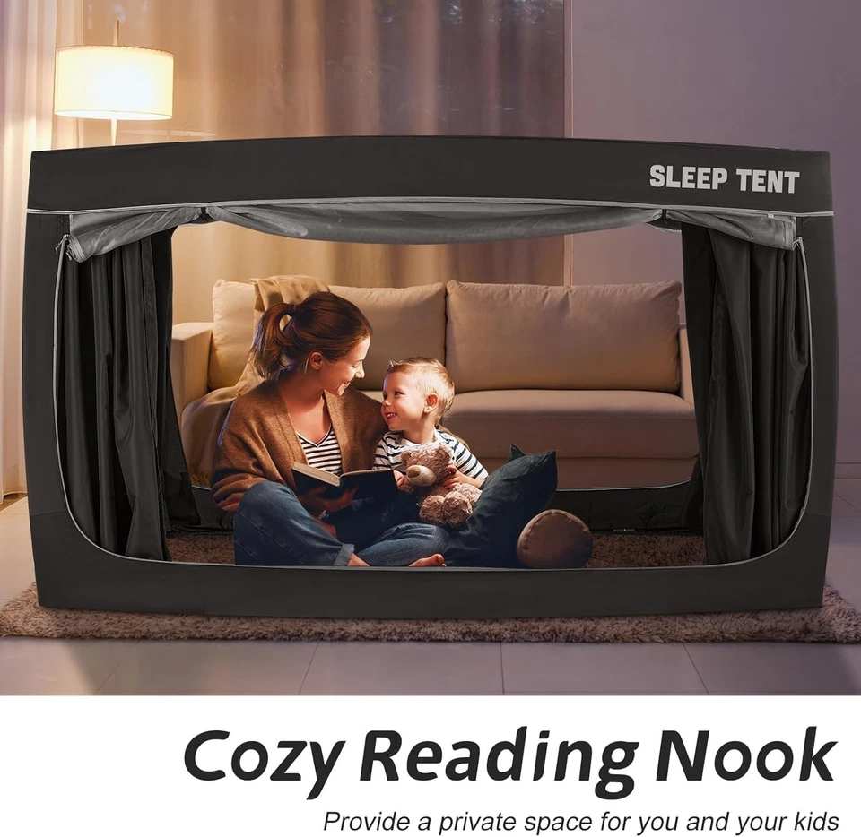 YAVIL Cama Tienda Cama Toldo Tamaño Completo, Carpas Portátil para Dormir Carpas de Sueño Foto 4 de 4