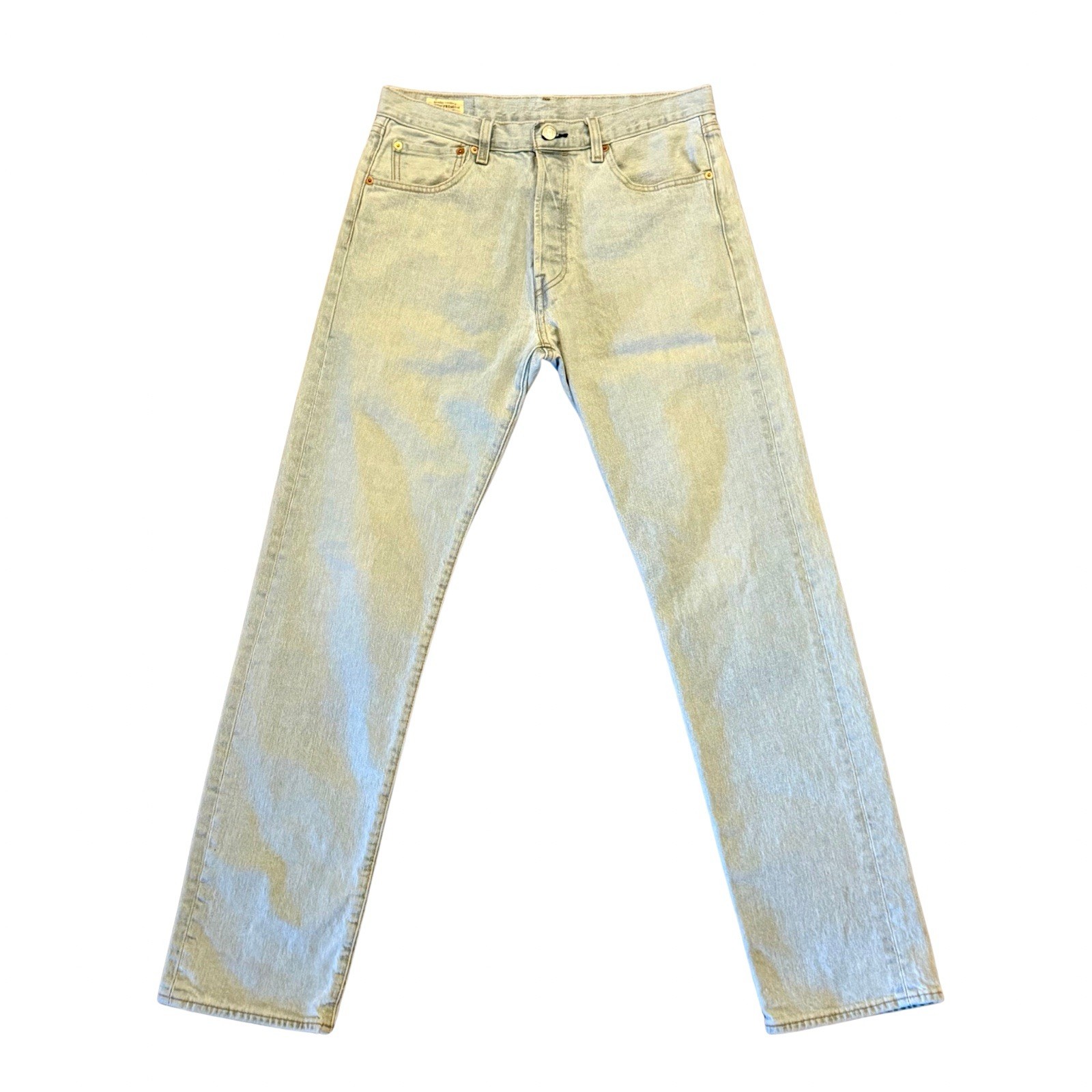 Levi’s 501 Premium Jeans Men 32x34(32) Light Wash Button Fly Straight Leg Denim