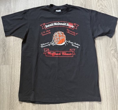 ronald mcdonald Ncsu wolfpack classic Vintage Basketball Tournament Shirt NEW
