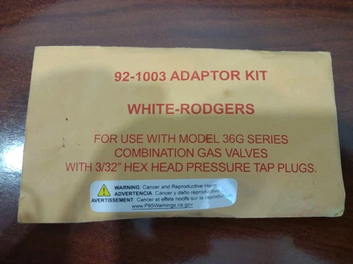 F92-1003 White Rodgers Adapter Kit For 36G Gas Valves OEM F92-1003