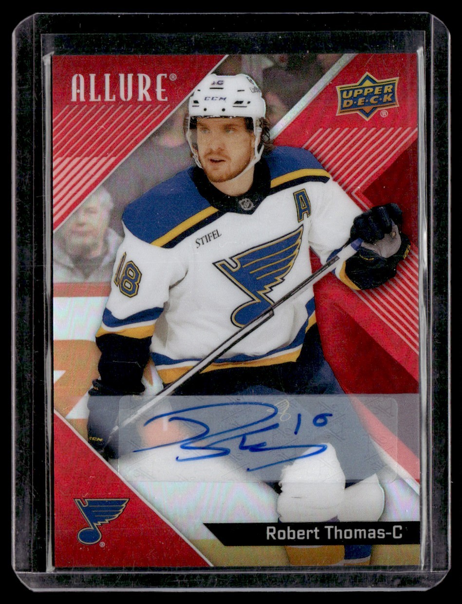 2024-25 Upper Deck Allure Auto Red Rainbow Robert Thomas Auto St. Louis Blues