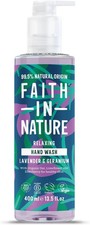 Image of Faith In Nature Natural Lavender and Geranium Liquid Hand Wash, Relaxing, Vegan