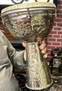 Mid-East Metal Darbuka Goblet Hand Drum REMO USA MPN