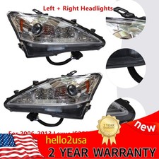 Headlights For 2006-2013 Lexus IS250 IS350 Left+Right LED DRL Headlamp Pair Set
