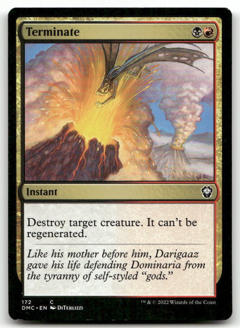 Terminate #172 (LP) Dominaria United DMC Magic MTG
